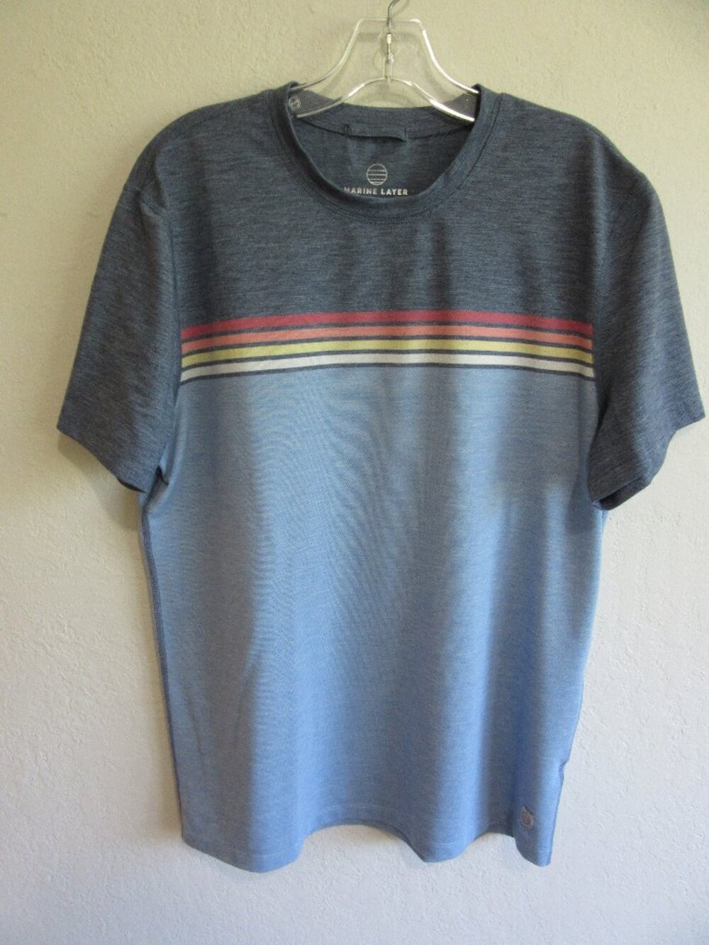 Marine Layer Blue M The Air Tee Short Sleeve Shirt